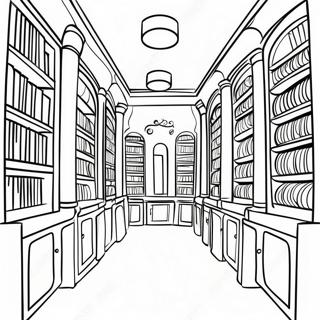 Page De Coloriage De La Bibliotheque 78479-20867