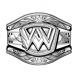 Page De Coloriage Vibrante De Ceinture De Championnat Wwe 78508-20897