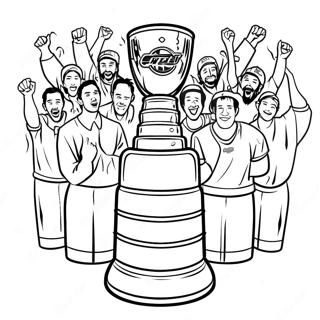 Page De Coloriage De La Celebration De La Coupe Stanley 78612 20983