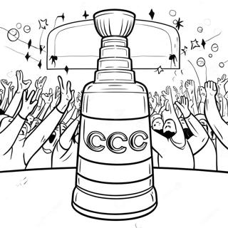 Page De Coloriage De La Celebration De La Coupe Stanley 78612 20984