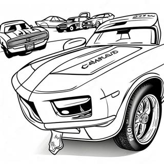 Page De Coloriage De La Camaro Muscle En Course 78689-21039