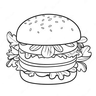 Hamburger Pages À Colorier