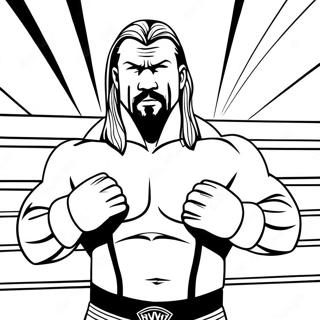Page De Coloriage De Triple H Dans Le Ring 78846-21161