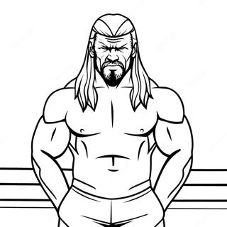 Page De Coloriage De Triple H Dans Le Ring 78846-21164