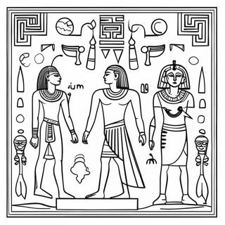 Page De Coloriage Des Hieroglyphes De Legypte Ancienne 78869-21169