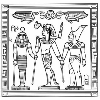 Page De Coloriage Des Hieroglyphes De Legypte Ancienne 78869-21170