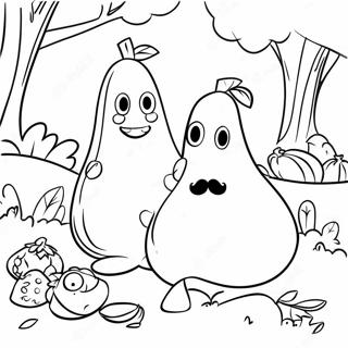 Page De Coloriage Pique Nique Des Personnages Veggietales 78973-21260
