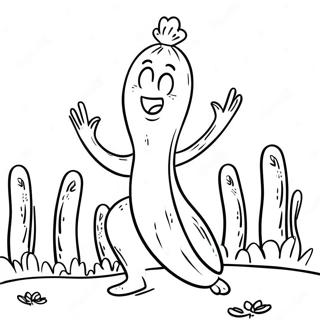 Junior Asperge Chantant Page De Coloriage 78974-21261