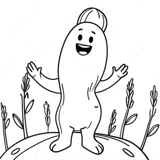 Junior Asperge Chantant Page De Coloriage 78974-21263