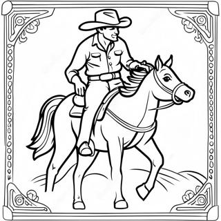 Page De Coloriage Rodeo Western 78996-21268