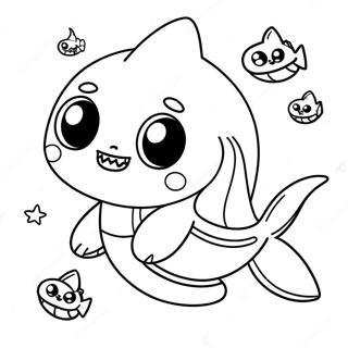 Page De Coloriage Halloween Bebe Shark Mignon 79203-21429