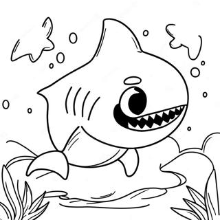 Page De Coloriage Halloween Bebe Shark Colore 79206-21441