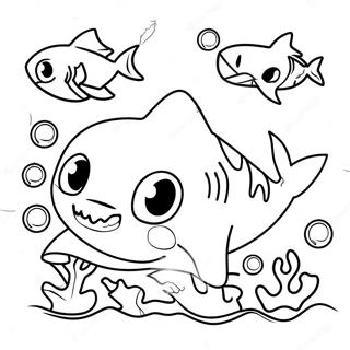 Page De Coloriage Halloween Bebe Shark Colore 79206-21442