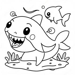 Page De Coloriage Halloween Bebe Shark Colore 79206-21444