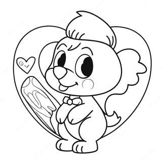 Page De Coloriage De Bluey Pour La Saint Valentin 79382-21567