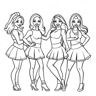 Page De Coloriage Des Cheerleaders Des Miami Dolphins 79538-21689