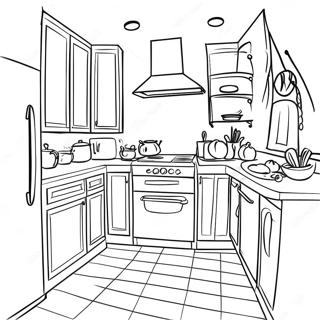 Page De Coloriage De Cuisine 79588-21727