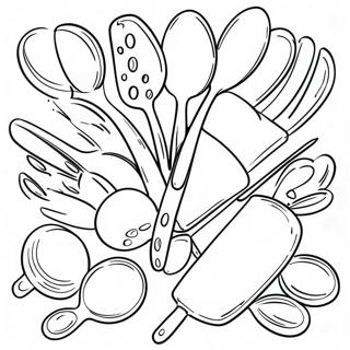 Page De Coloriage Dustensiles De Cuisine Colores 79589-21729