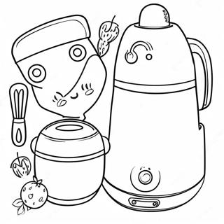 Page De Coloriage Dappareils De Cuisine Mignons 79591-21739
