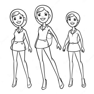 Page De Coloriage De Maman Long Jambes Cartoon 79693-21807