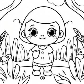 A Pour Adley Dans Une Page De Coloriage De Jardin Colore 79745-21848