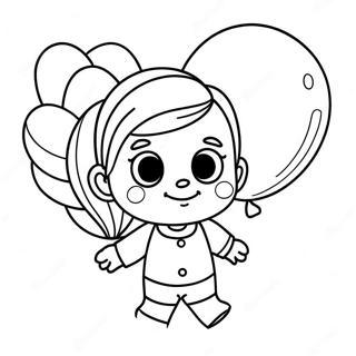 A Pour Adley Avec Des Ballons Excitants Page De Coloriage 79746-21850