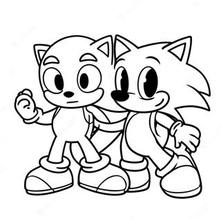 Sonic Et Mario Pages À Colorier