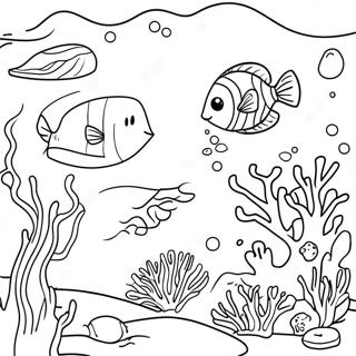 Récif De Corail Pages À Colorier