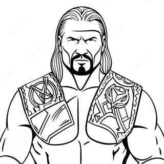 Page De Coloriage De La Wwe 80053-22076