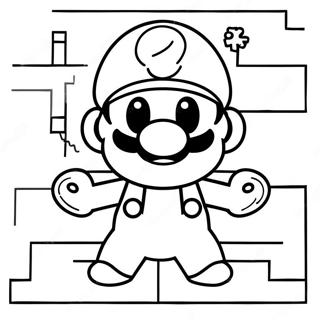 Mario 8 Bits Pages À Colorier