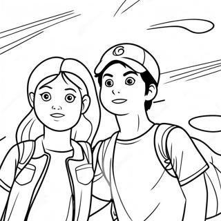 Page De Coloriage De Percy Jackson Et Annabeth Chase 80184-22185