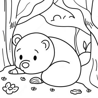 Page De Coloriage Des Animaux En Hibernation 80259-22234