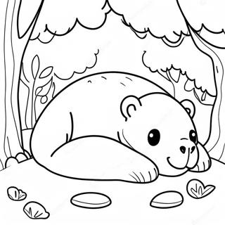 Page De Coloriage Des Animaux En Hibernation 80259-22235