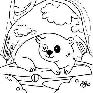 Page De Coloriage Des Animaux En Hibernation 80259-22236