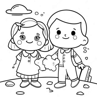 Page De Coloriage Du Premier Jour De Maternelle 80387-22335