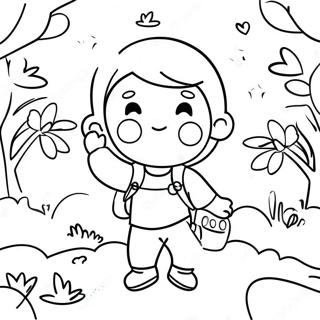 Page De Coloriage Du Joyeux Premier Jour De Maternelle 80388-22338