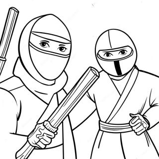 Espions Ninjas Pages À Colorier