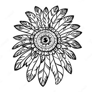 Peso Pluma Avec Plumes Colorees Page De Coloriage 80979 22804