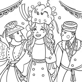 Page De Coloriage De La Celebration De La Diversite Culturelle 81029-22837