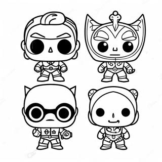 Page De Coloriage De Mechants Funko Pop Colores 81238-23009