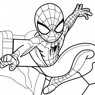 Dessin De Spiderman Et Hello Kitty Pages À Colorier