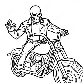 Ghost Rider Pages À Colorier