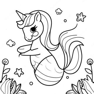 Sirène Licorne Pages À Colorier