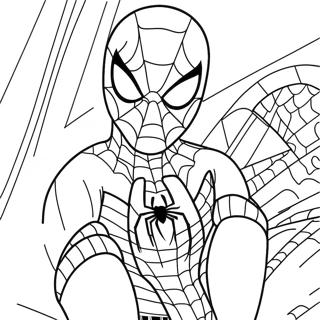 Page De Coloriage Spiderman De Retour A La Maison 81672-23334