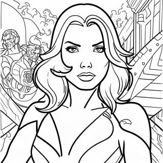 Page De Coloriage De La Veuve Noire 81698-23354