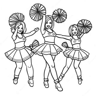 Page De Coloriage Cheerleaders Des Steelers 81880-23502