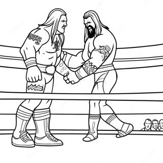 Page De Coloriage Match De Championnat Wwe 81905-23523