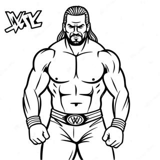 Page De Coloriage De La Wwe 81929-23534