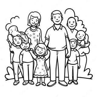 Page De Coloriage De La Reunion Familiale Joyeuse 81959-23572