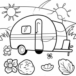 Camping-Car Pages À Colorier